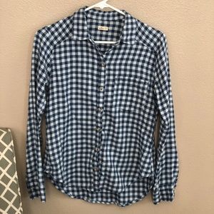 Navy blue Hollister flannel